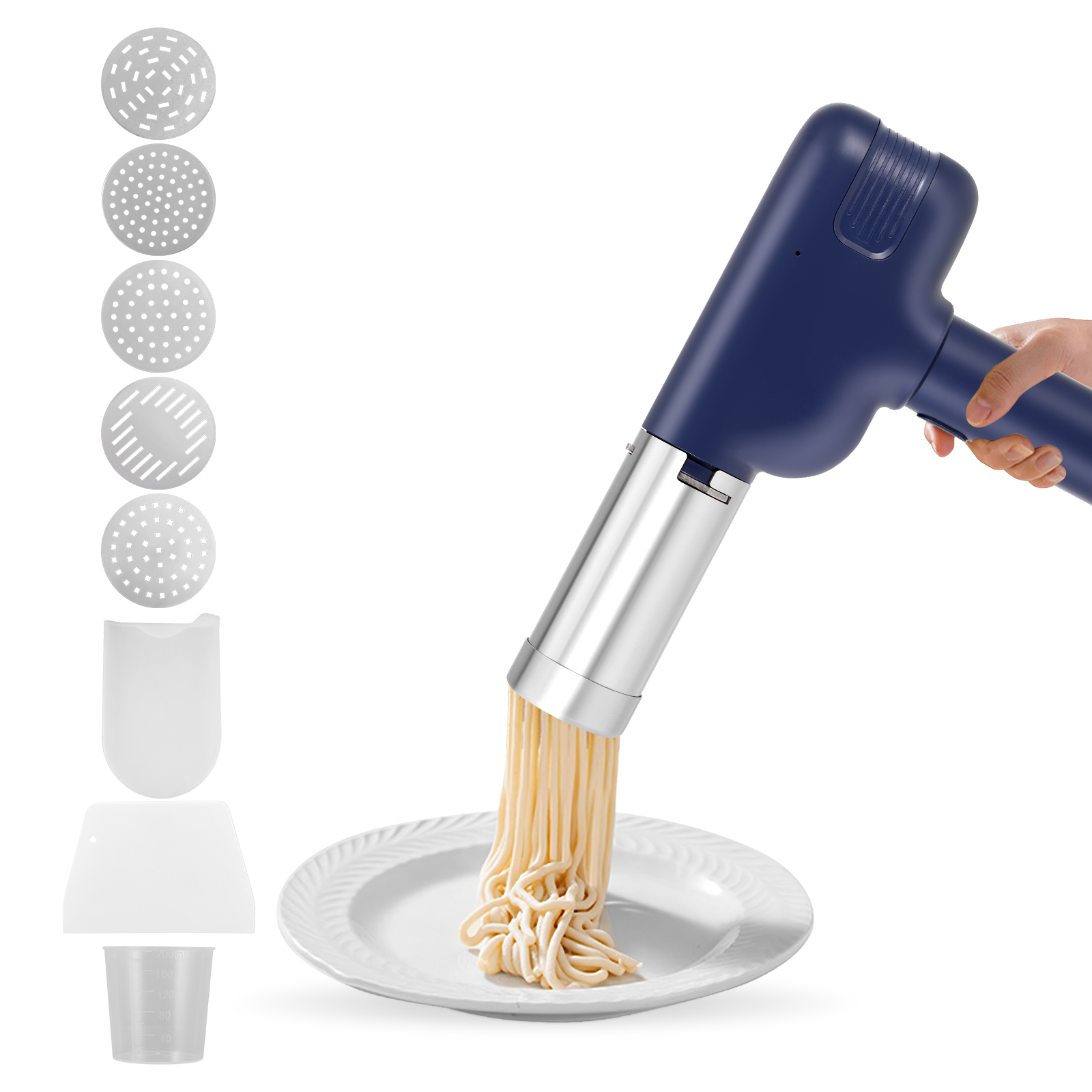 Pasta Machine Electric - Ручная портативная электрическая машина для макаронных