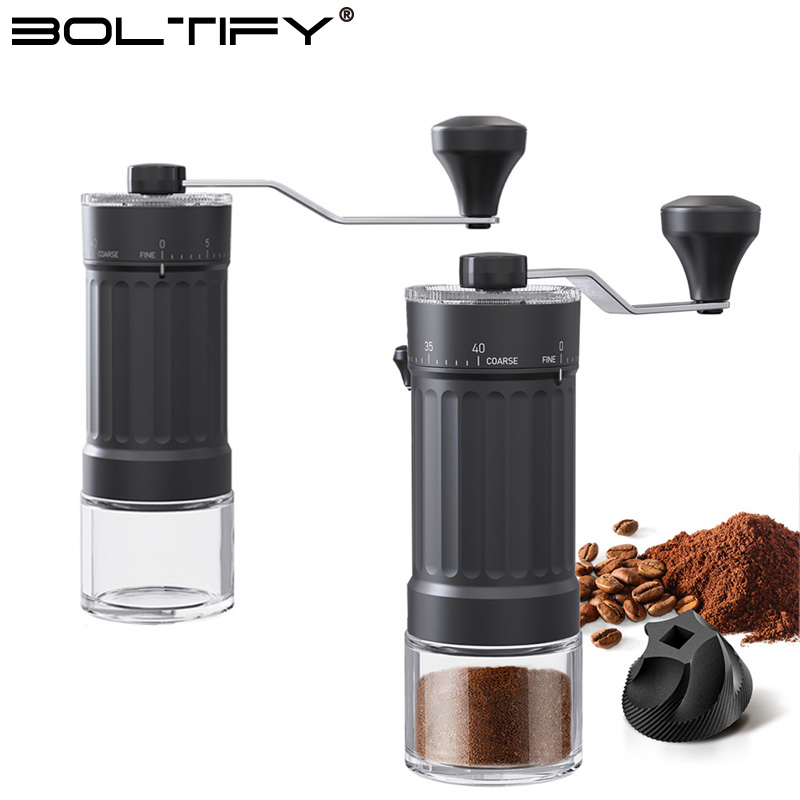 Coffee Grinder Burr - BOLTIFY High-Q Регулируемая ручная кофемолка с
