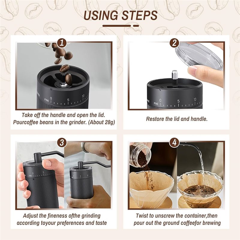 Портативная ручная кофемолка A – обзор и цена Coffee Grinder Burr