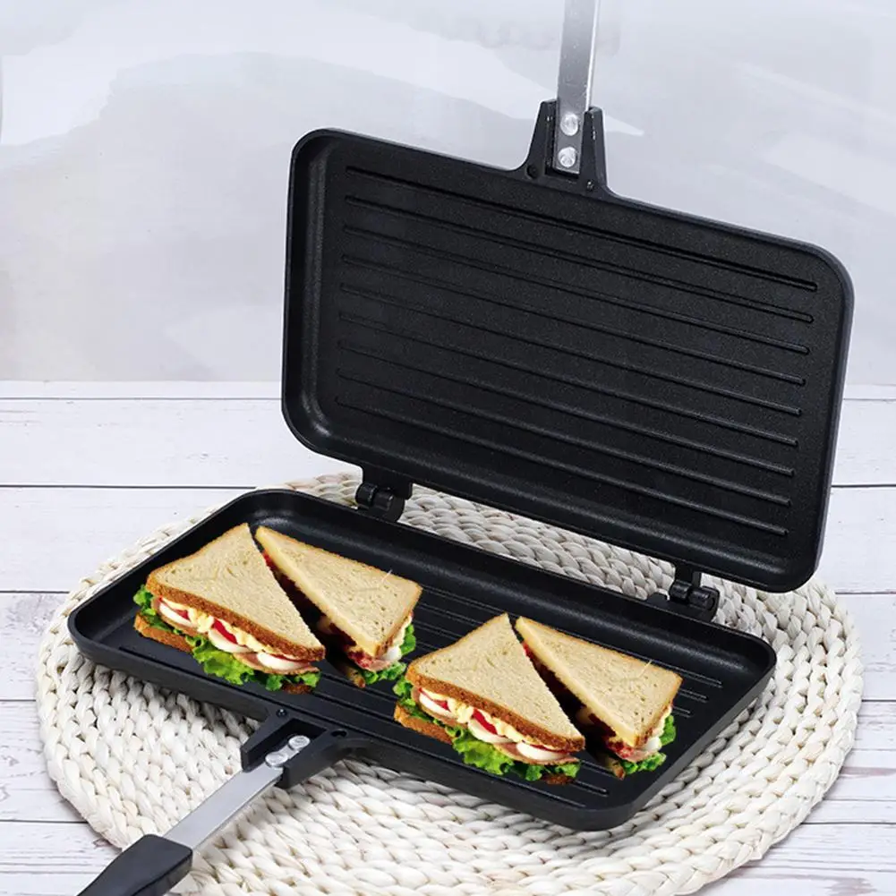 Двусторонняя сковорода с антип – обзор и цена Sandwich Press Grill