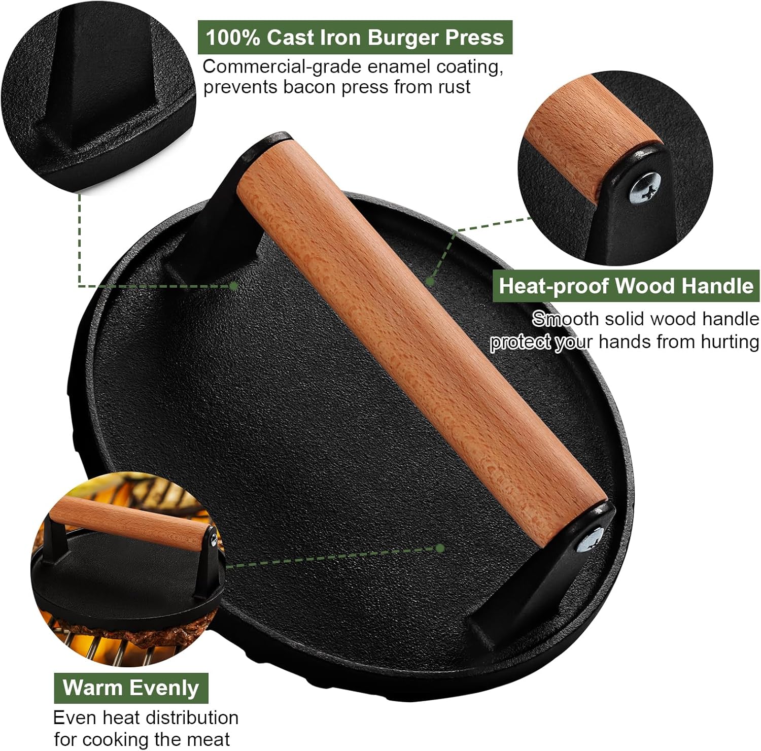 Пресс для бургеров EWFEN, 7-дю – обзор и цена Sandwich Press Grill